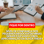 NÍVEL DE CONFIANÇA DOS PEQUENOS NEGÓCIOS DE MINAS GERAIS É ELEVADO COM A APROXIMAÇÃO DA BLACK FRIDAY