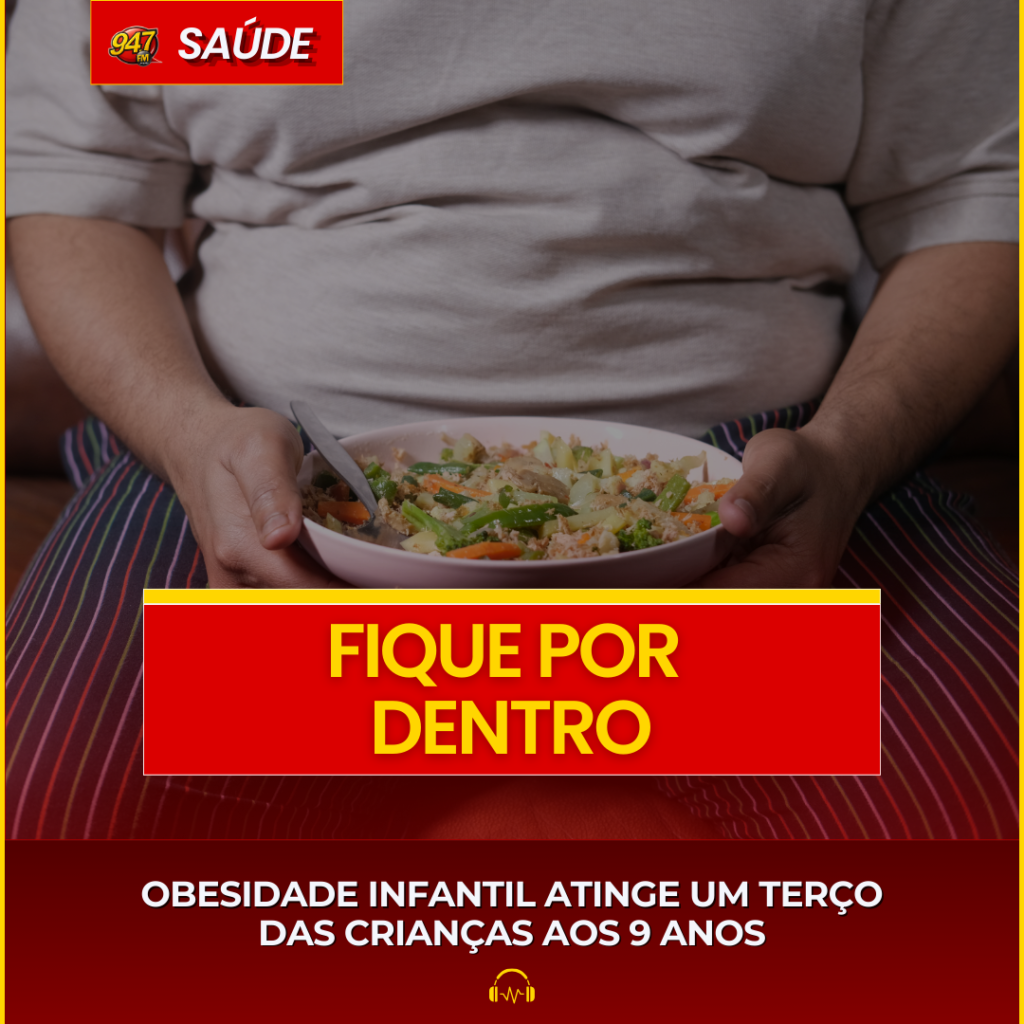 OBESIDADE INFANTIL ATINGE UM TERÇO DAS CRIANÇAS AOS 9 ANOS